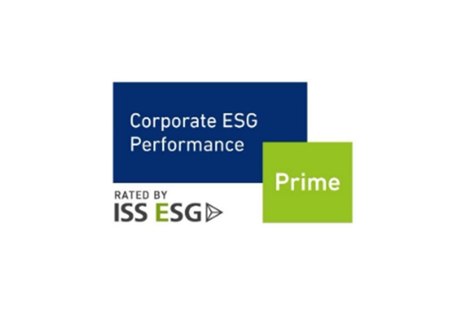 Logo Corporate ESG Performance, rated by ISS ESG