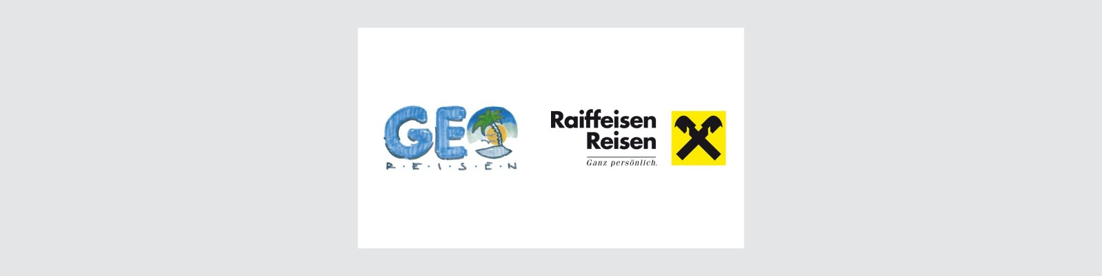 Logos GEO Reisen & Raiffeisen Reisen