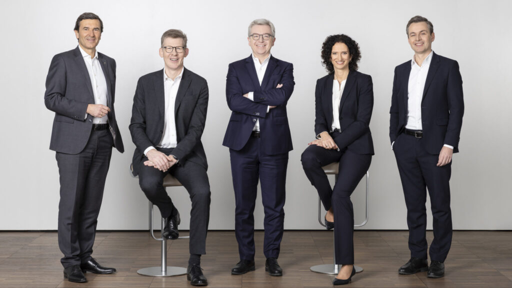 Vorstand der RLB NÖ-Wien: v.l.n.r.: Reinhard Karl, Roland Mechtler, Michael Höllerer, Claudia Süssenbacher, Roland Mechtler