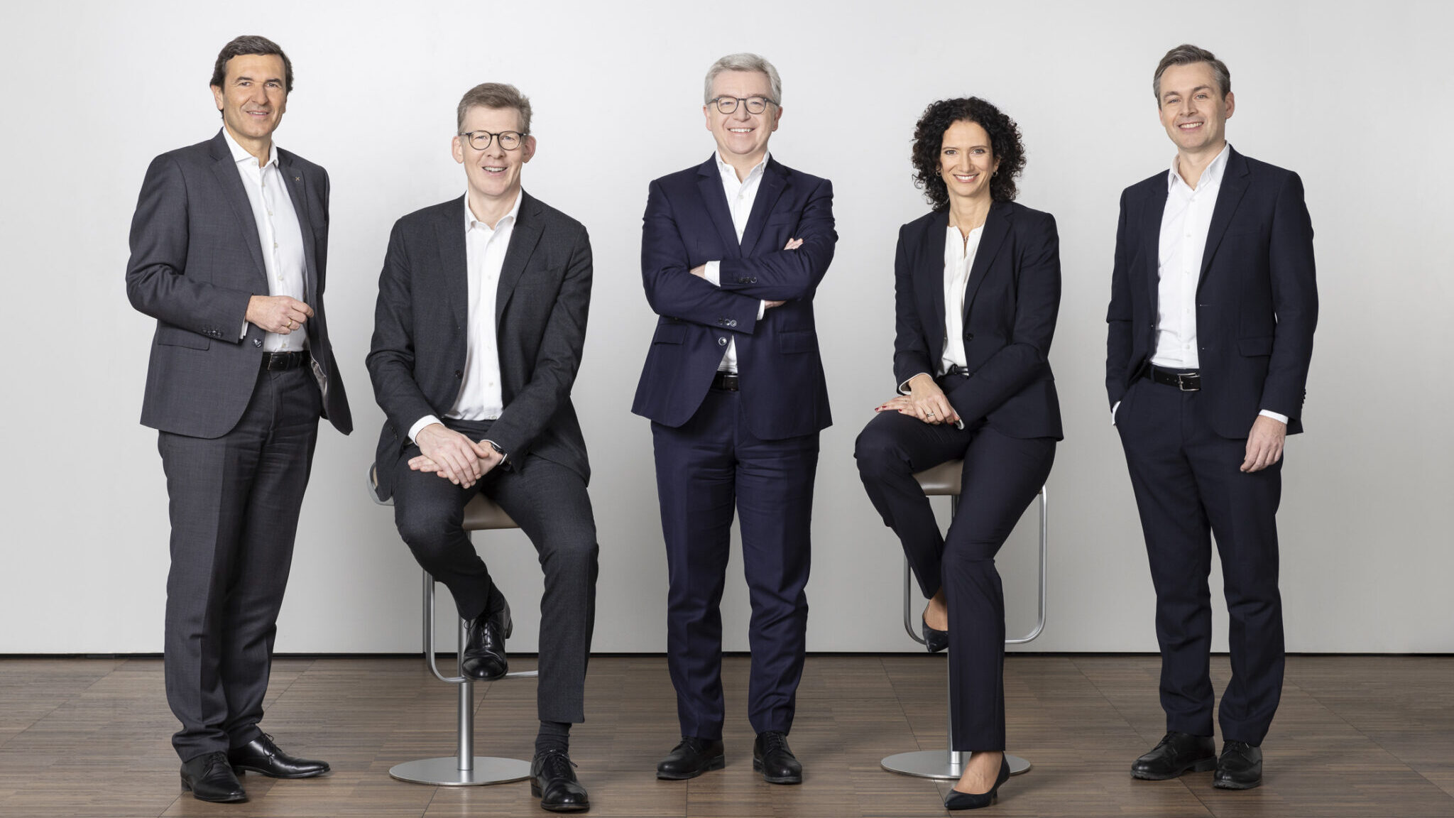 Vorstand der RLB NÖ-Wien: v.l.n.r.: Reinhard Karl, Roland Mechtler, Michael Höllerer, Claudia Süssenbacher, Roland Mechtler